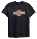 New Harley-Davidson® Authentic Men's Crackle Logo Slim Fit Short Sleeve Tee, Gray