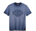 New Harley Davidson® Authentic Tshirt Westcoast Bar & Shield Blue
