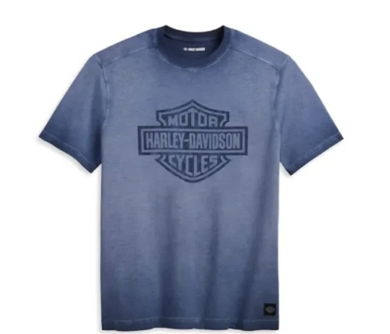 New Harley Davidson® Authentic Tshirt Westcoast Bar & Shield Blue